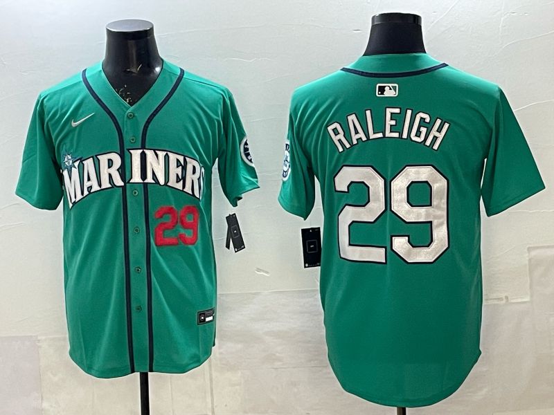 Men Seattle Mariners #29 Raleigh Green Game Nike MLB 2025 Jersey 004